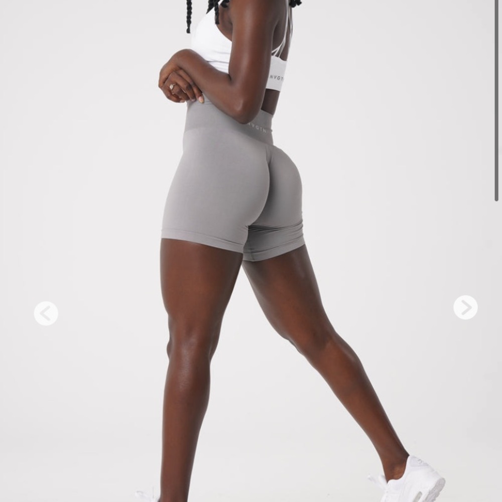 NVGTN solid seamless shorts taupe/light grey Bundle